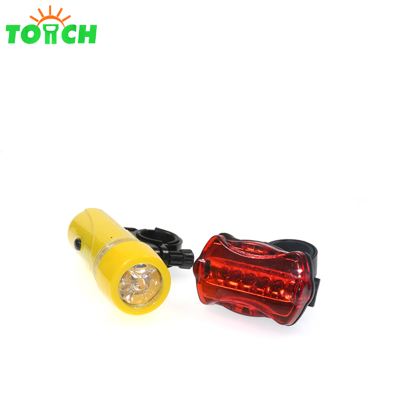 China supplier professional OEM high quality blister led bike light set with bicycle Tail lights