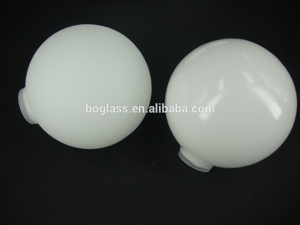 small opal glass globe, white glass globe, shiny glass globe for lighting use