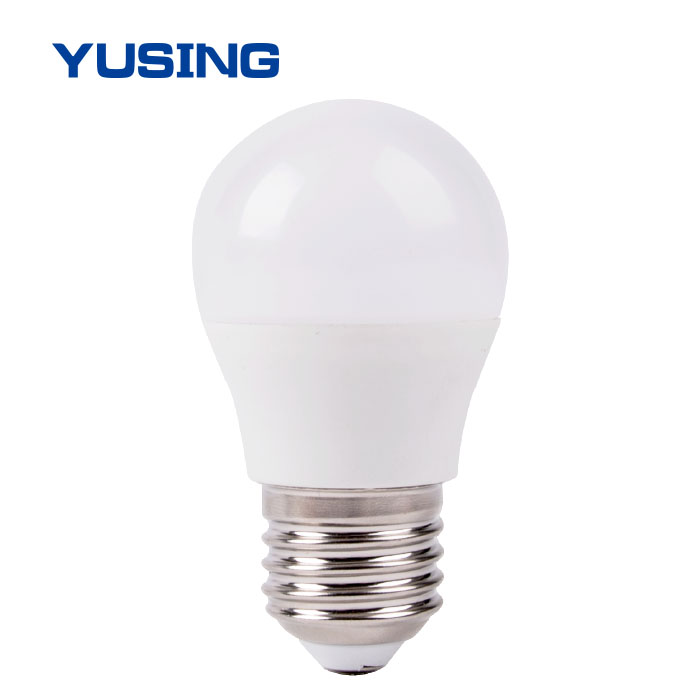 Frosted Plastic Housing E27 E14 3W Ningbo G45 LED Mini Bulb