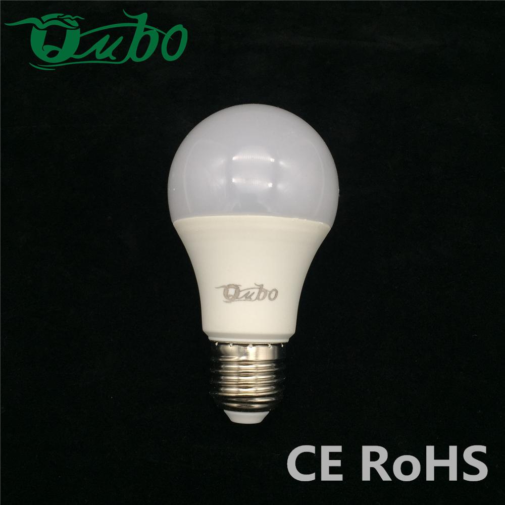 China manufacturer A60 9W led bulb E27 B22 based aluminum+pc 9 watt led lamp indoor lighting