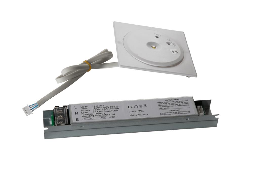 220V Ceiling Recessed 3W LED Emergency Light