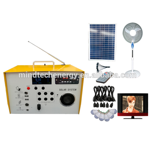 solar panel dealers solar kit with radio led bulb usb mobile charging