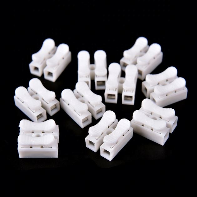 Mini Type 2 Pins Electrical Cable Connector CH2 Quick Splice Lock Wire Terminal Quick Splice Wire Connector