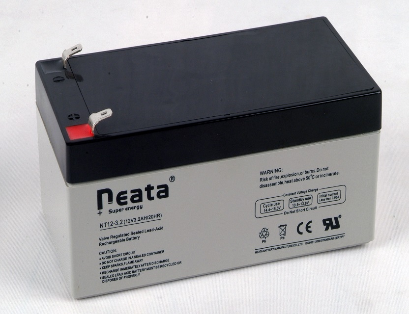 Neata Maintenance Free Rechargeable Sealed Lead-Acid battery AGM VRLA Battery 12V 3.2Ah CE UL ROHS ISO Certificate