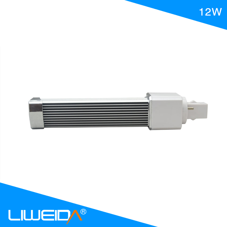 Milky Cover G24 4pin  Led Lamp Dimmable 6w8w12w Pin Type Light Bulb Led Recessed PLC  Lights for Shop Supermarket