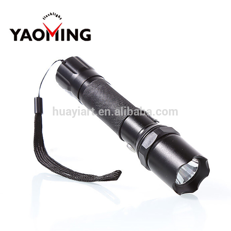 Zoom Focus Life hammer Attack Head Led Flashlights Self Defense Weapon LED Professional Flashlight