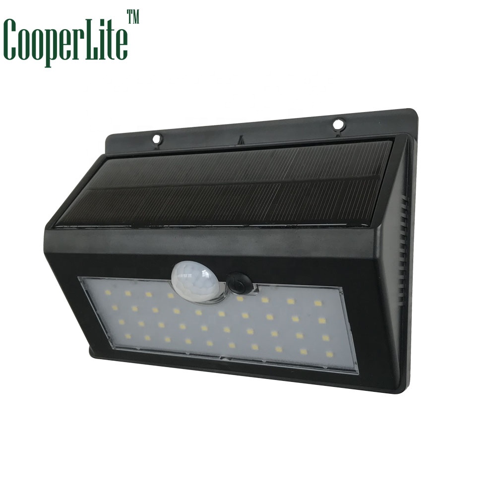 CooperLite 8 LED Outdoor Wireless Solar Motion Sensor Wall Lights