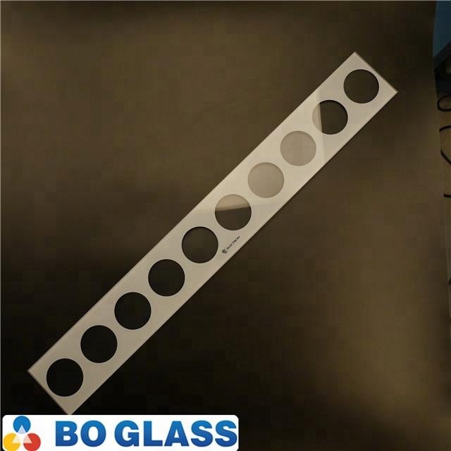 High quality silkscreen print tempered low-iron glass panel