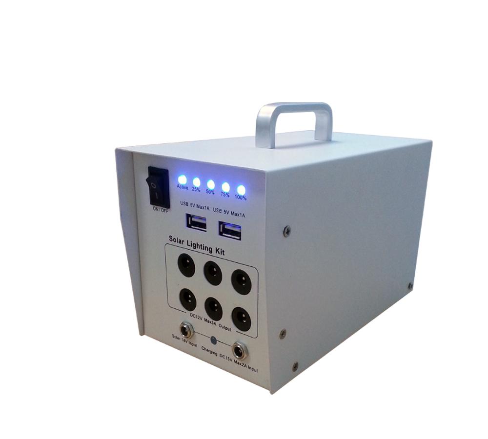 Off grid multifunctional solar power lighting system
