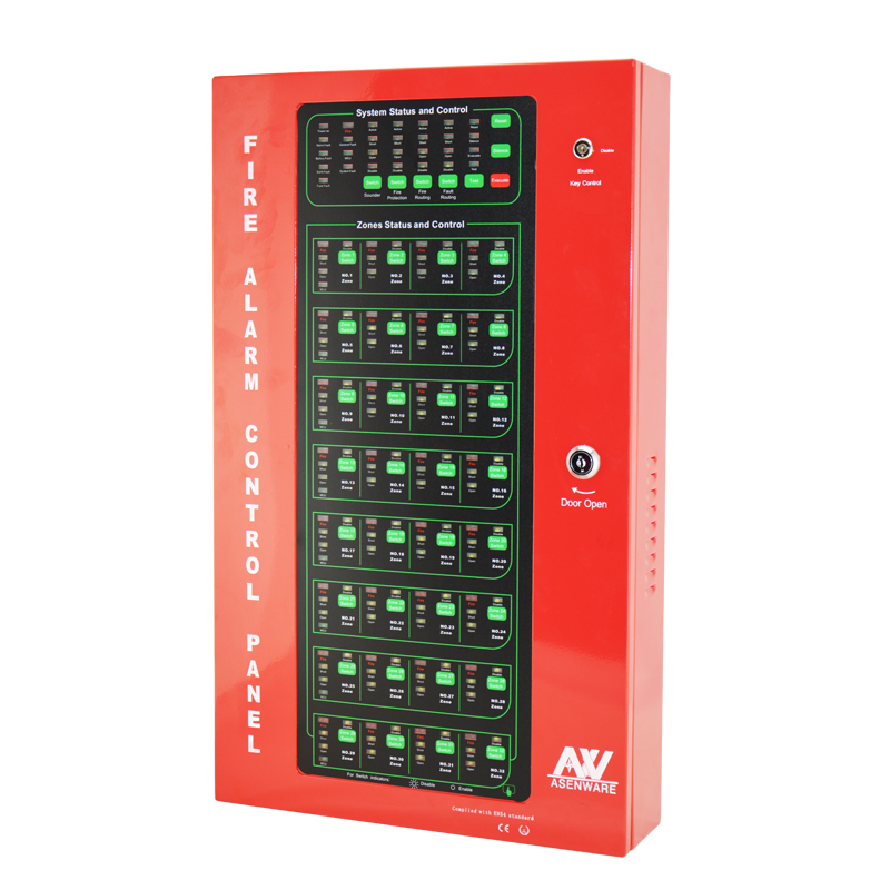 Asenware conventional system 12-32 zone fire alarm