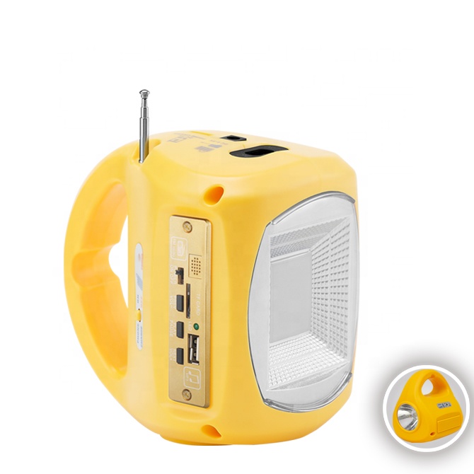 Solar kit LED Emergency searchlight with FM radio and mp3(QM820D)