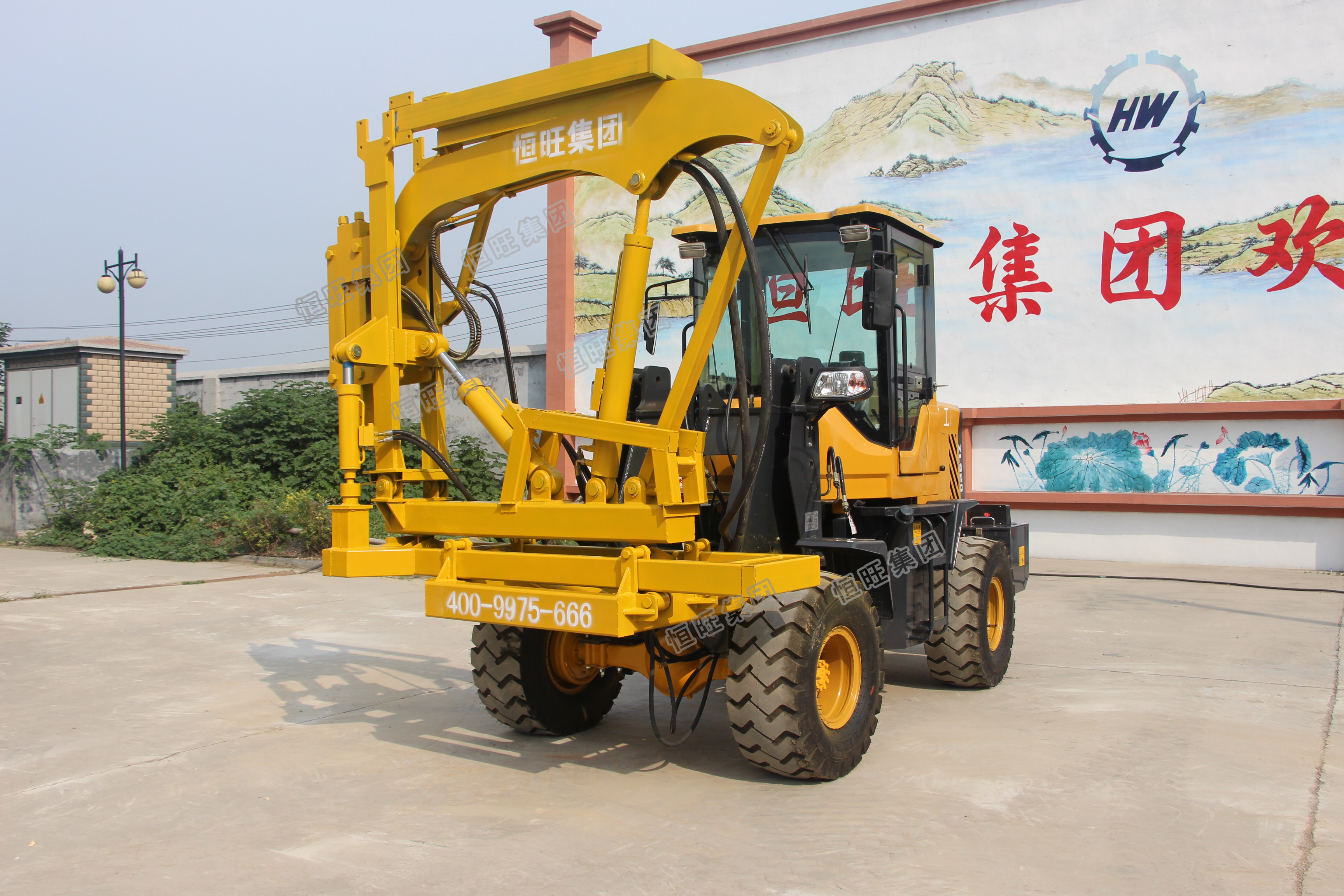 Guardrail pile driver/used pile driver machine for sales