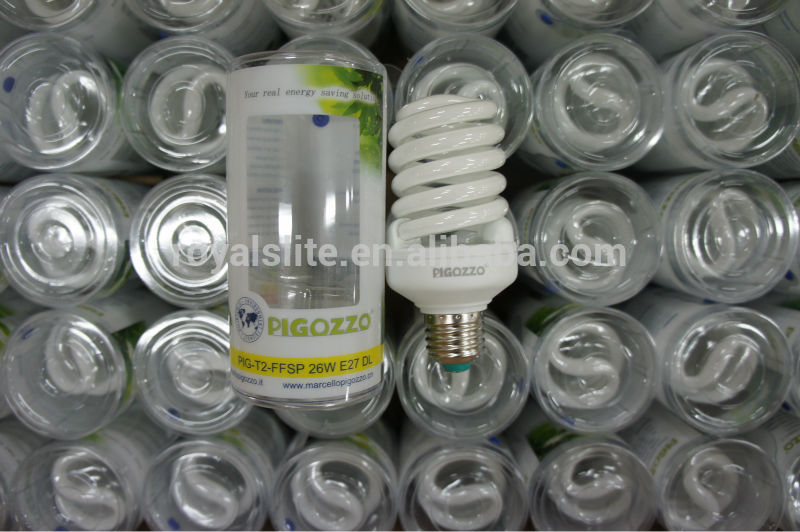 7w-105w e27 b22 8000h half sprial energy saving lamps