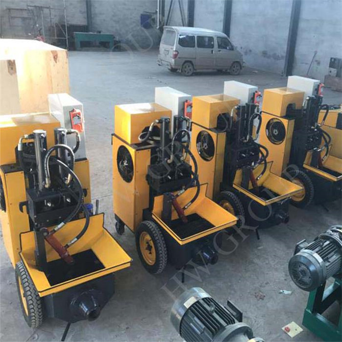 Remote control hydraulic wet concrete grout pump