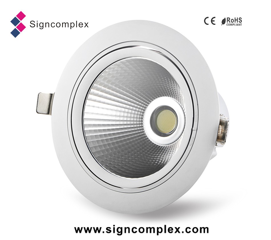 commercial LED COB downlights,led illuminated furniture downlight 120lm/w