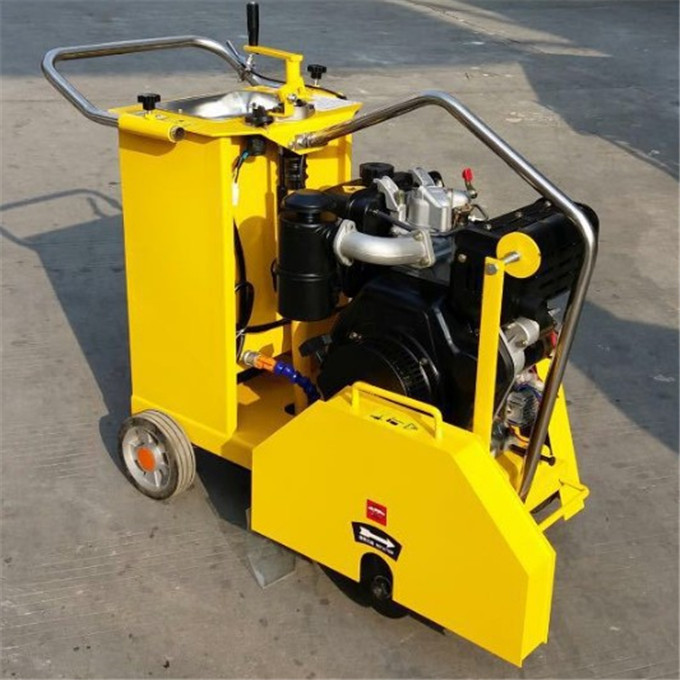 vertical concrete cutting machine/double blade concrete cutting machine/diesel powered concrete cutting machine