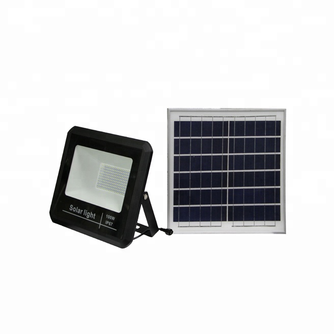 100w high quality ip65 waterproof outdoor sports ground led solar flood light