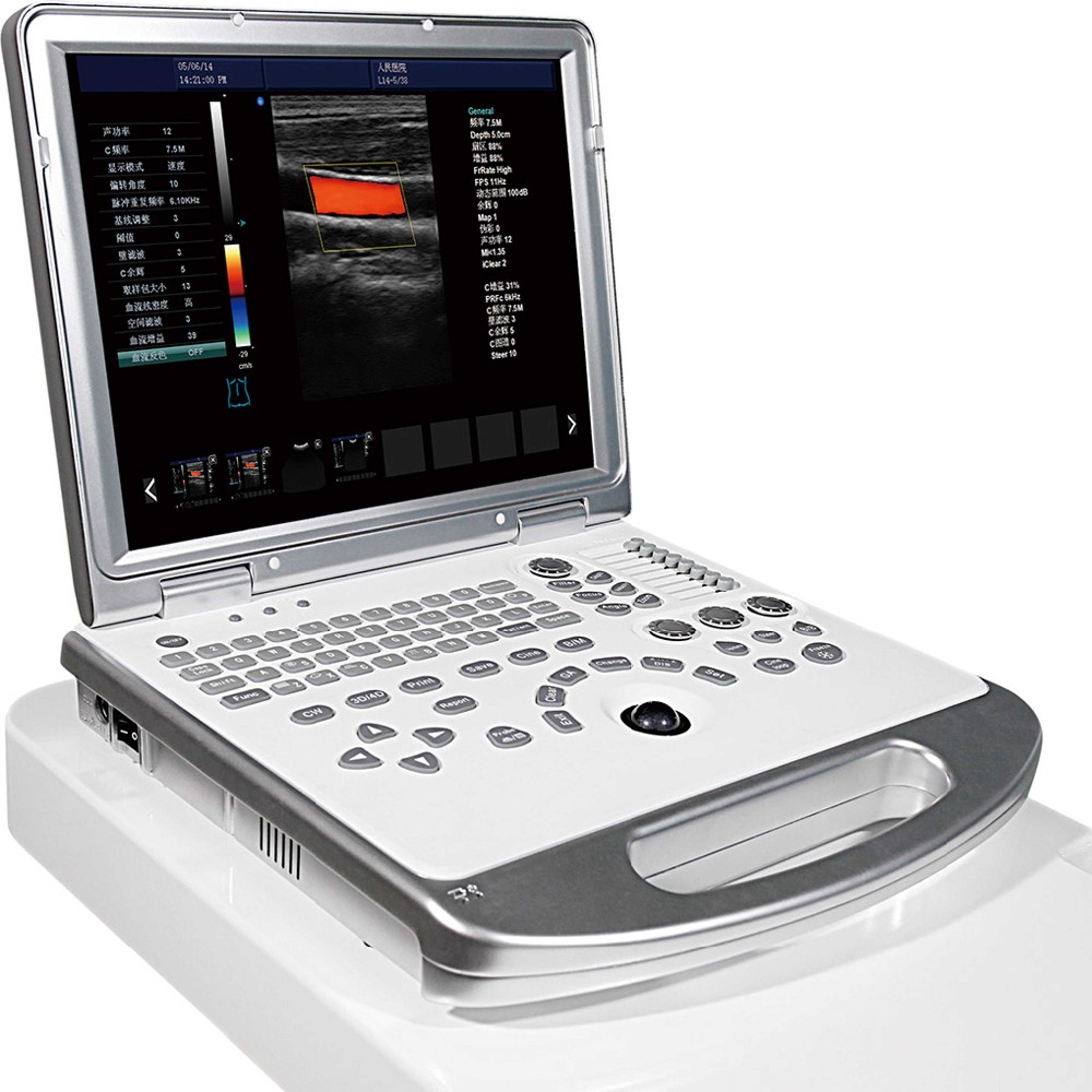 Doppler color ultrasound portable medical scanner machine