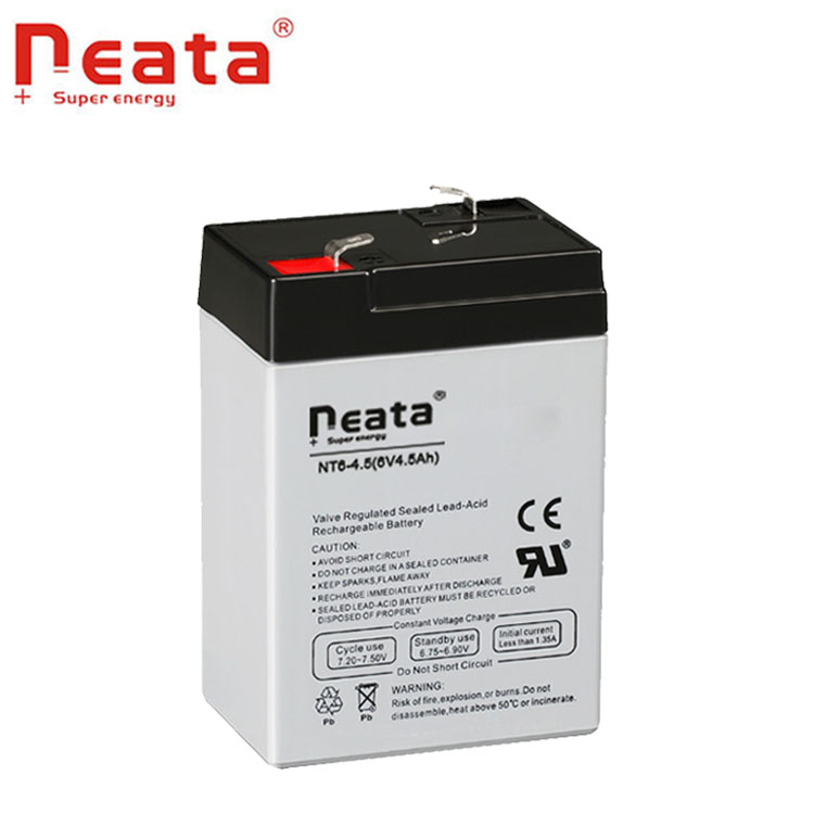 6v4.5ah Maintenance-Free Rechargeable AGM/GEL Sealed Lead Acid Batteries for spotlight