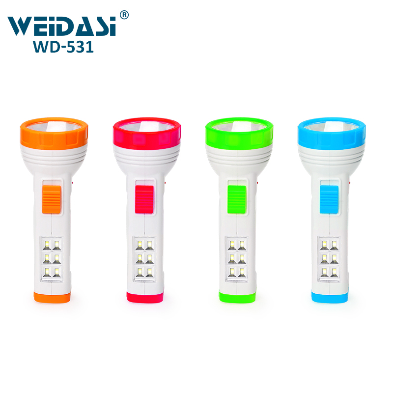 weidasi energy saving solar recharge torch light led flashlights