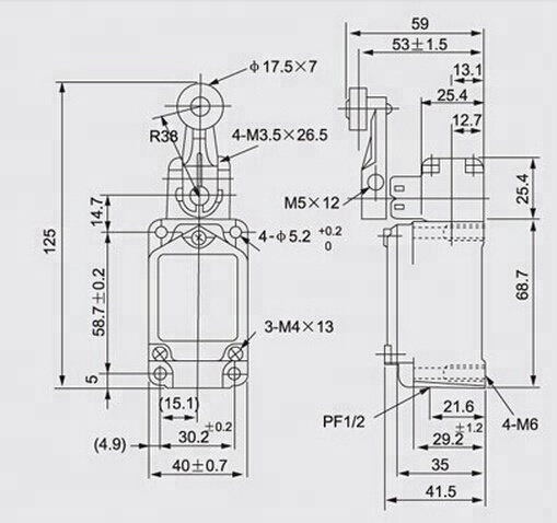 380VAC 1NC1NO whether proof WLCA2 roller arm 10a touch limit switches