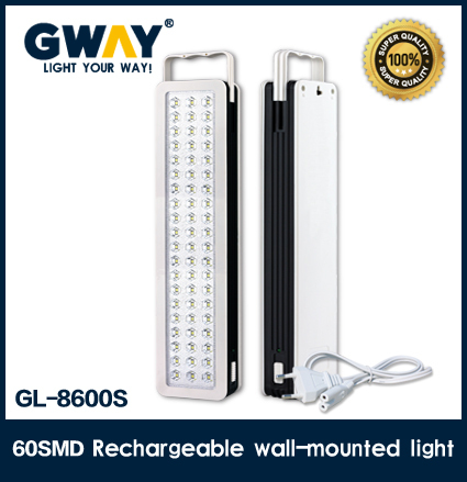 60 led portable emergency lamp with lead-acid battery