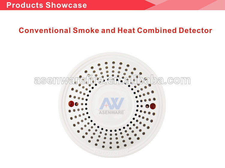 High Quality New Design 2-Wire 24V DC Fire Alarm Conventional Combination Smoke And Heat Detector With Best Prices