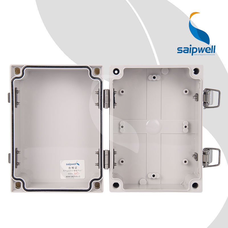 SAIPWELL Y IP66 DS-AGS-1217 ABS Plastic Waterproof Electrical Box With Metal Clasp Outdoor Use MCB Distribution Box