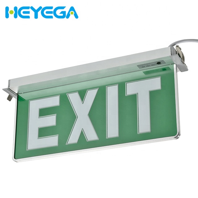 wall mounted lasting 120 minutes led fire emergency evacuation safety exit signs