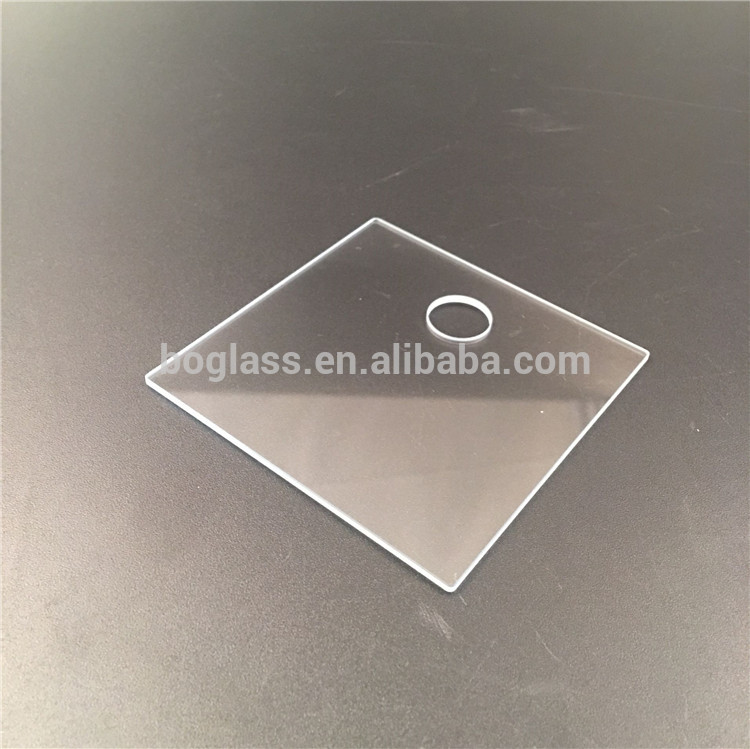 Customize design 2mm low iron tempered sheet glass