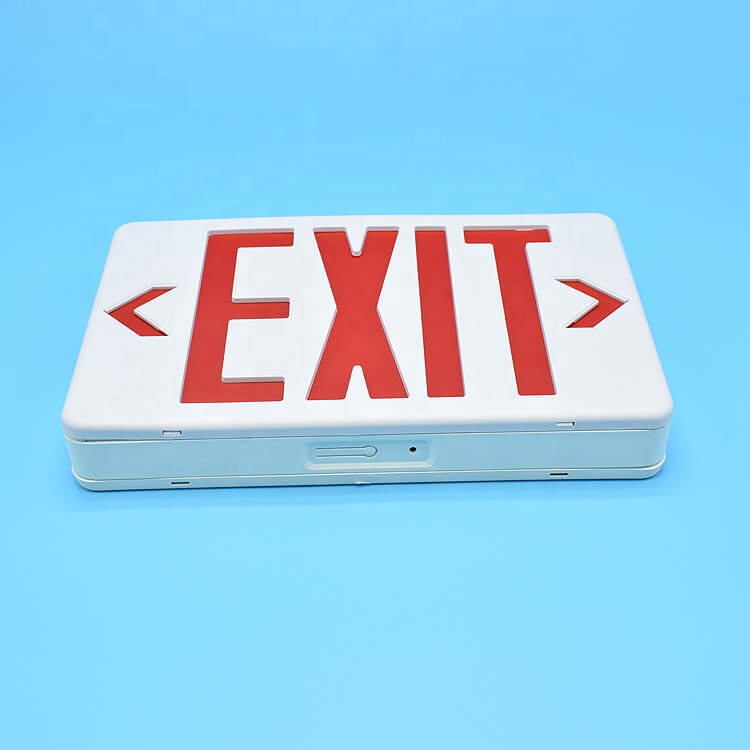 Red Injection molded ABS emergency exit sign led light