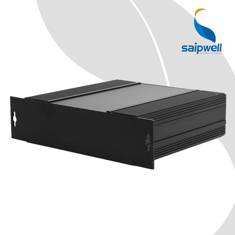 SAIP/SAIPWELL 46*76*100 China Wholesale New Design Cheap Price Electronic Black Aluminium Extruded Box