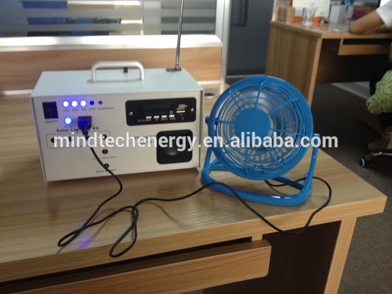 DC 12v 10w mini solar power kit system with FM radio bluetooth