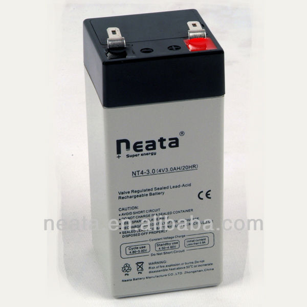 NEATA BATTERY High quality 4v 4ah 3ah digital scale sealed lead acid battery