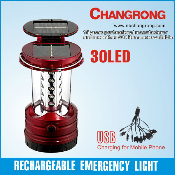 CR-8037S Changrong 30LED Solar Camping Lantern