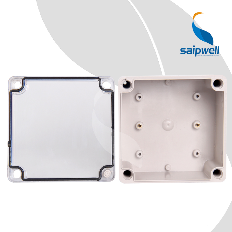 SAIPWELL Y IP66 DS-AT-1212-S Solar Panel Junction Connectol Electrical Clear Transparent Cover Outdoor ABS Plastic Injection Box