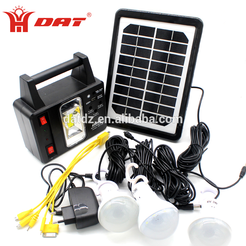 solar energy system kits AT-118 home solar lighting system  rechargeable emergency light