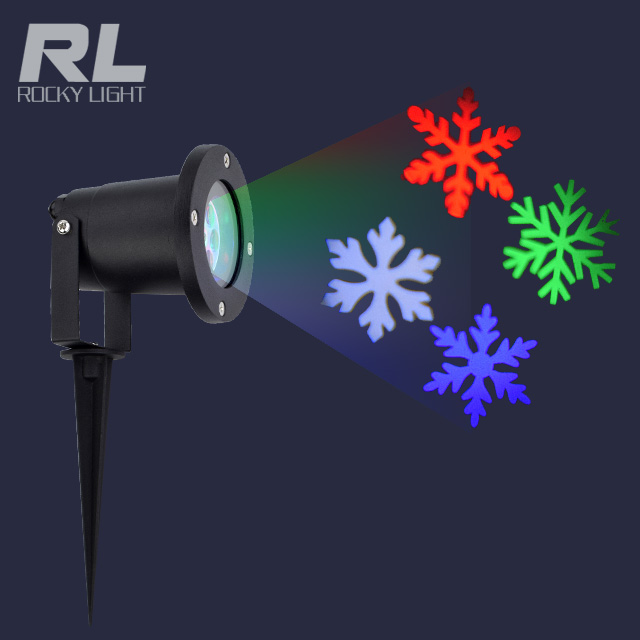 RGB Snow garden laser light outdoor laser lawn light for parks gardens hotels walls villas