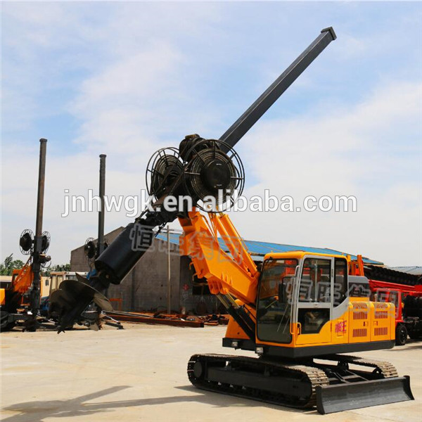 Bore pile foundation drill machine, Hydraulic rotary drilling rig, wheel drilling rig