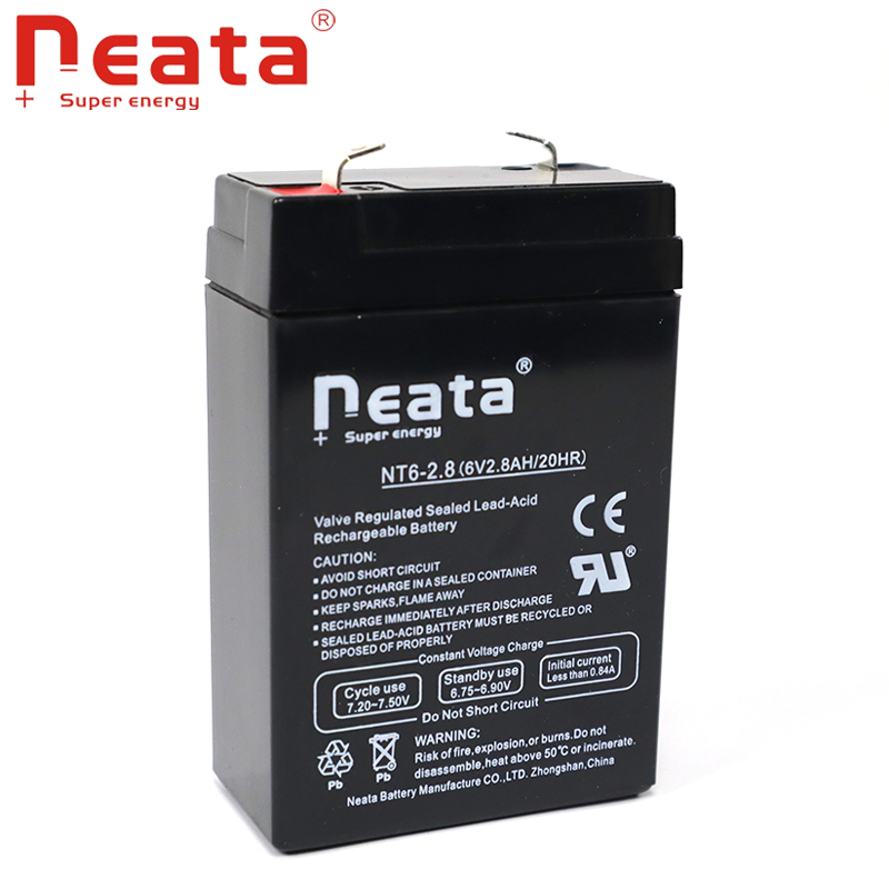 Neata lead acid storage rechargeable VRLA 6v 2.8ah cycle  battery