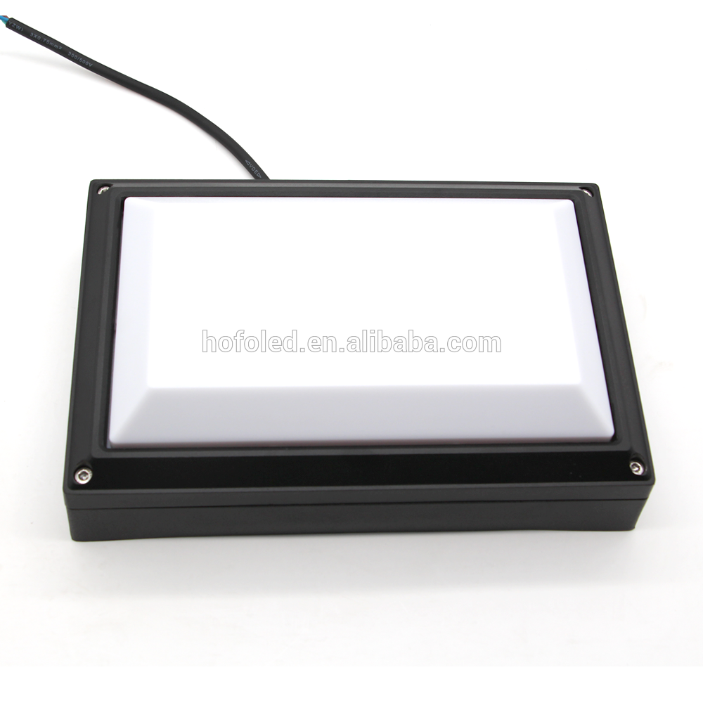 CE ROHS SAA IP65 20W Square Black White Square Aluminum LED Ceiling Light