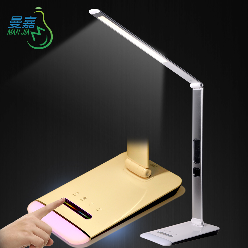 Free sample foldable display lamp study led desk lamp with rgb night light