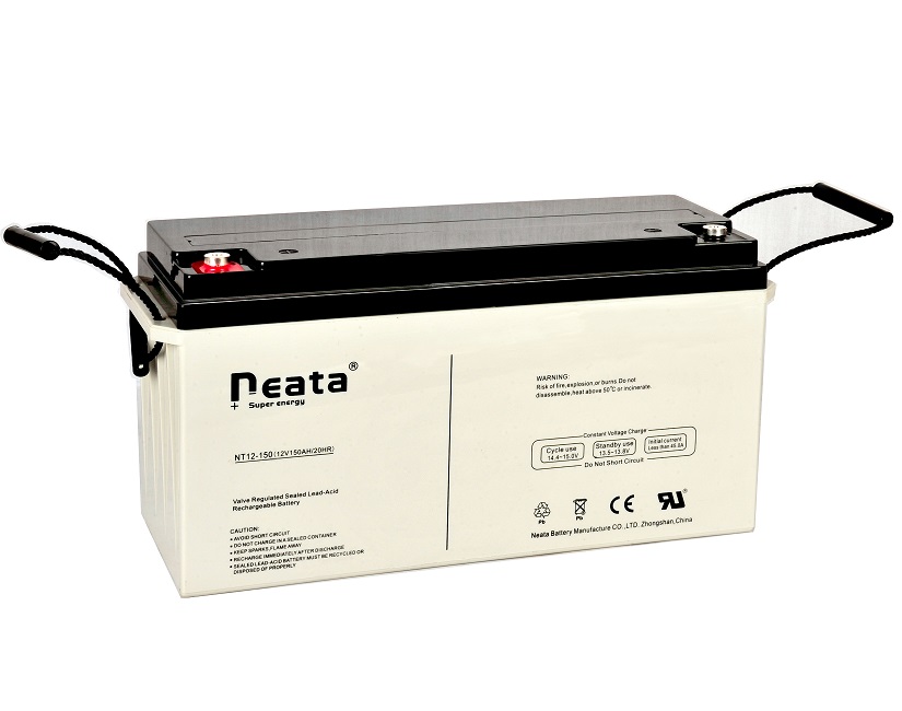 long life maintenance free solar battery 12v 150ah connected two into 24v