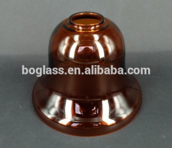 amber color with high quality glass lamp shade for hanging lighting