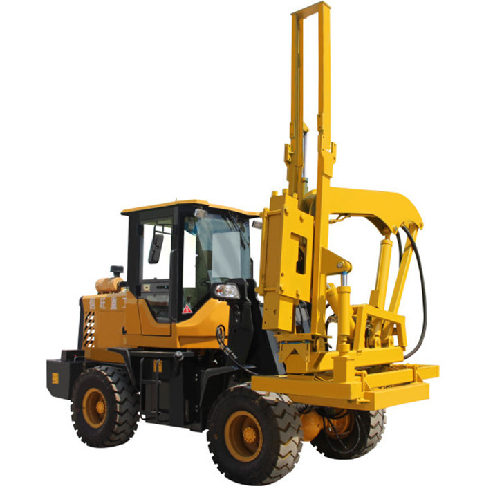 HW390 Multifunctional Diesel Powered Fence Post Pounder Guardrail Pile Driver