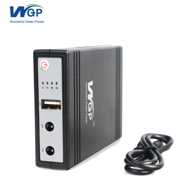 18650 li ion power battery ups with ac dc 12v power adapter,top 10 online mini ups with USB 5V DC 12V output volt