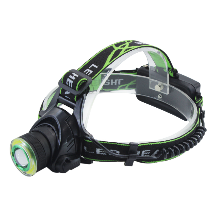 Camping Headlamp Adjustable Focus COB LED Rechargeable Headlamp