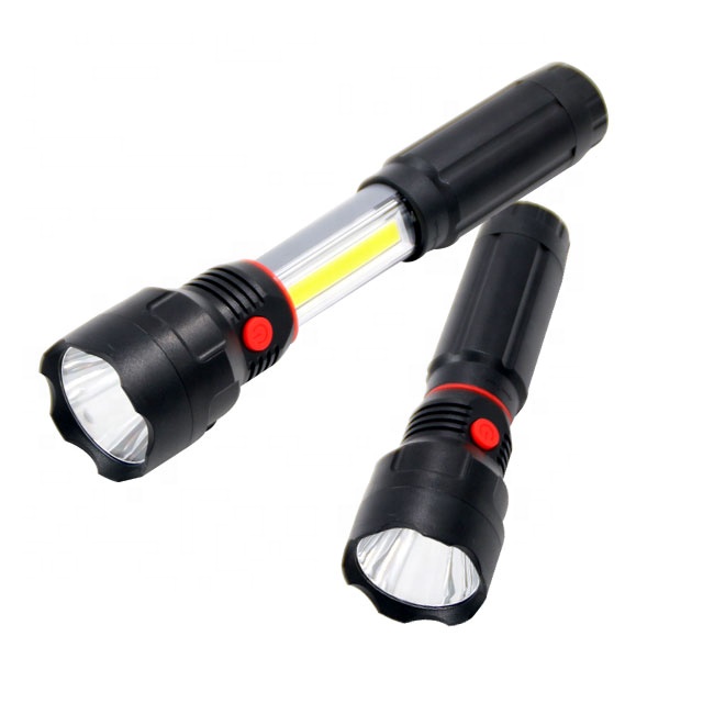 Battery Powered Magnetic Torch Flashlight Searchlight Powerful Handheld Telescopic Best COB LED Work Light