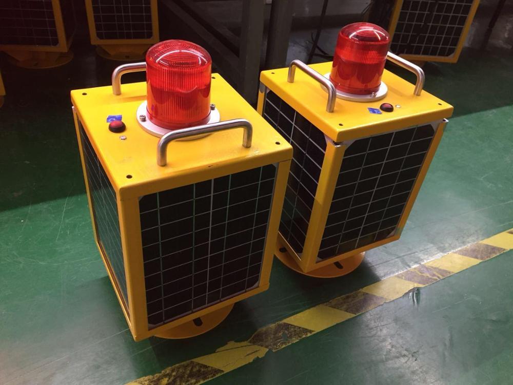 ICAO Low Intensity Type B chimney sola crane warning lights,solar powered led warning aviation obstruction light