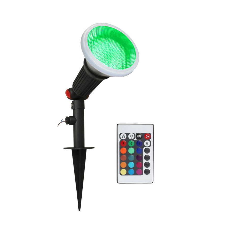 Outdoor landscape lawn ip65 focos exterior RGB warm white 12V 10W 220V led garden lampada